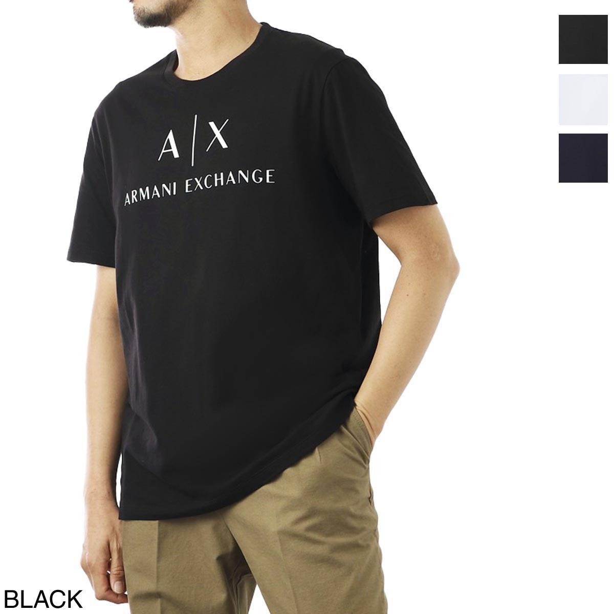 【ネコポス対応(1点まで)】ARMANI EXCHANGE アルマーニエクスチェンジ クルーネックTシャツ メンズ