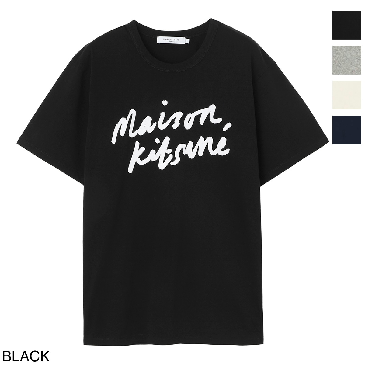 【アウトレット】【ラスト1点】MAISON KITSUNE メゾンキツネ クルーネックTシャツ/TEE-SHIRT HANDWRITING メンズ
