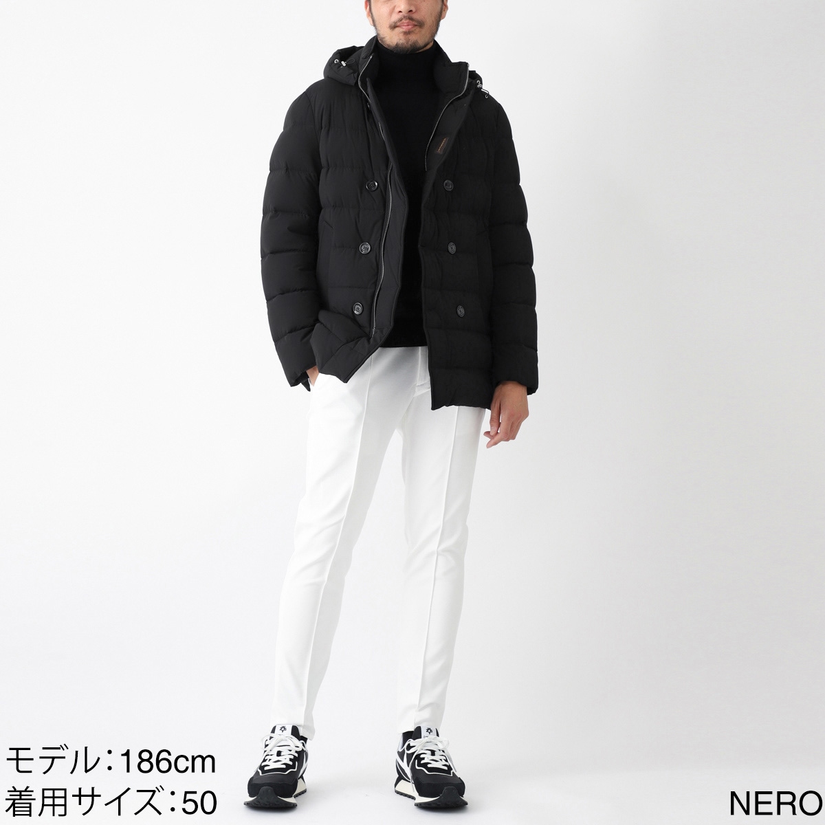 MOORER ムーレー ダウン ピーコート/FLORIO-KN1【大きいサイズあり】 メンズ