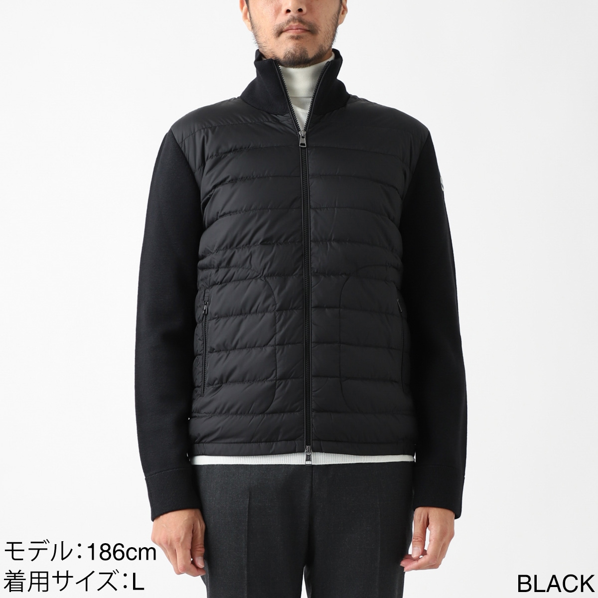 美品 モンクレール ジップアップカーディガン COLLOALLA COREANA MONCLER モンクレール ジップアップ カーディガン/CARDIGAN