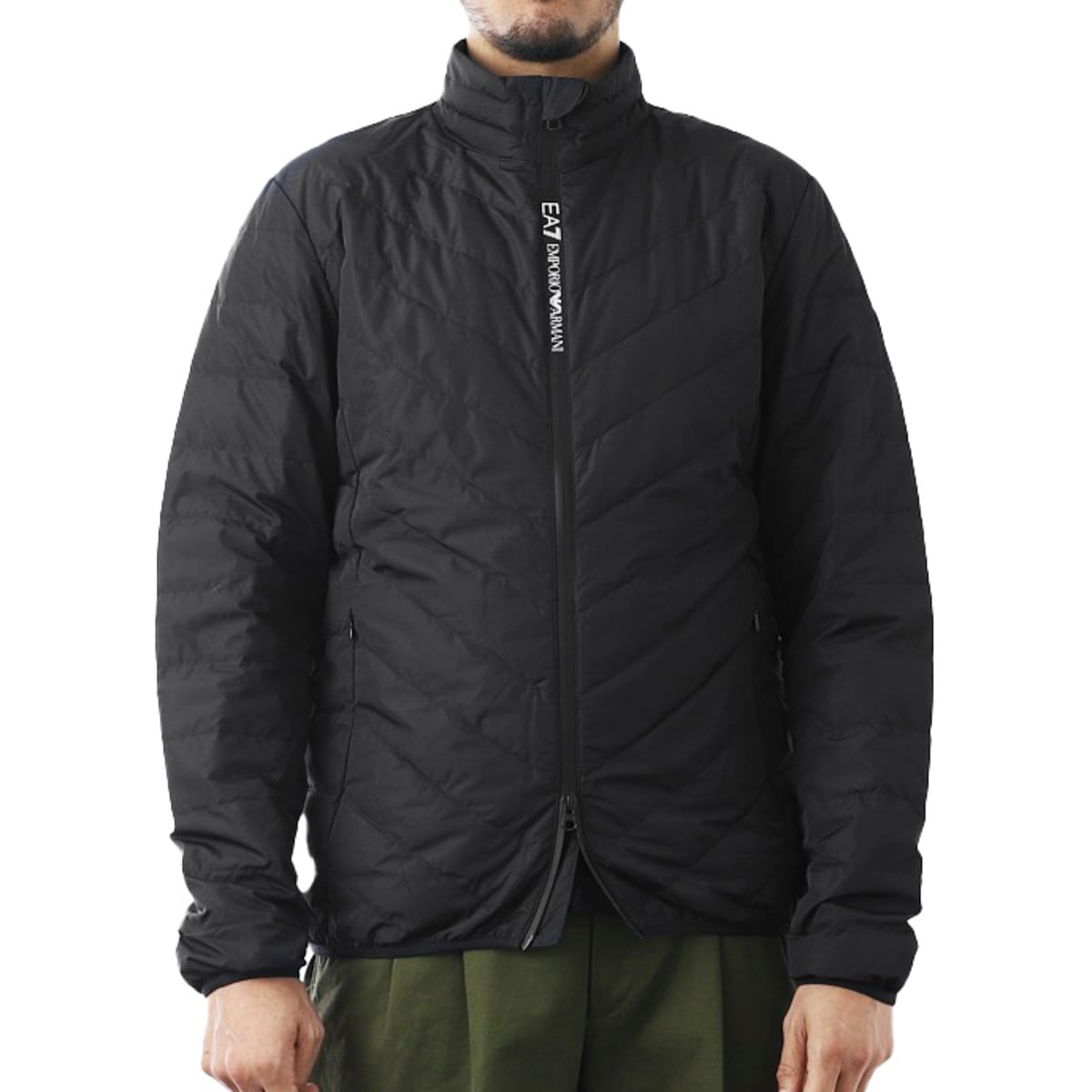 未使用　エンポリオアルマーニ　EA7 ジャケット　黒 ブラック ラスト2点 EA7 EMPORIO ARMANI エアセッテ エンポリオアルマーニ 中綿ジャケット