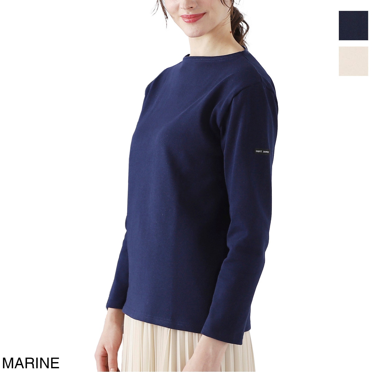 『ネコポス対応(1点まで)』SAINT JAMES セントジェームス ボートネック 長袖Ｔシャツ/GUILDO ギルド【大きいサイズあり】