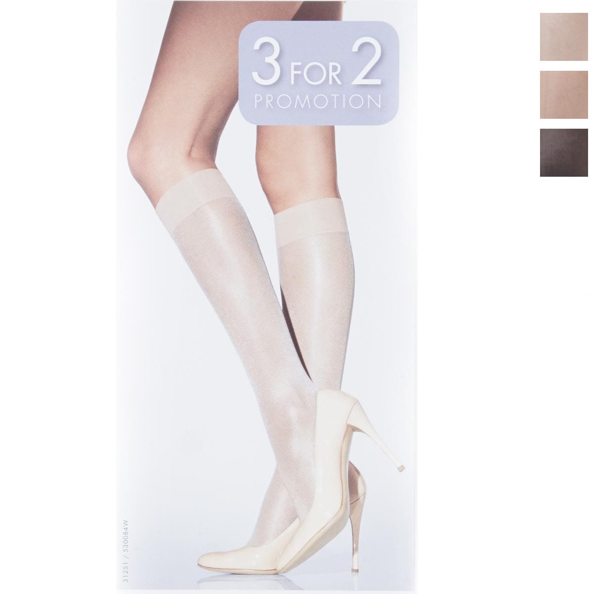 【ネコポス対応(2点まで)】【ネコポス対応(2点まで)】Wolford ウォルフォード ショートストッキング3足セット/ニーハイソックス/SATIN TOUCH 20 サテンタッチ20デニール【返品交換不可】 レディース