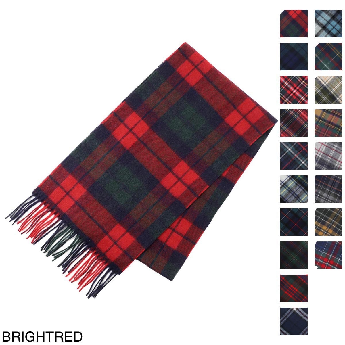 Barbour バブアー マフラー/ストール/NEW CHECK TARTAN SCARF チェック柄 フリンジ カシミヤ混 ウール メンズ