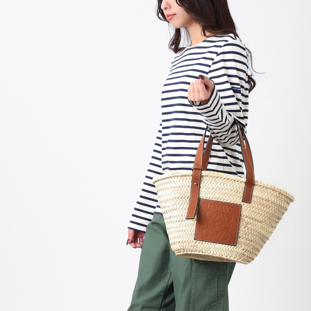 LOEWE ロエベ バスケットバッグ/トートバッグ/CESTA DE PALMA RAFFIA レディース