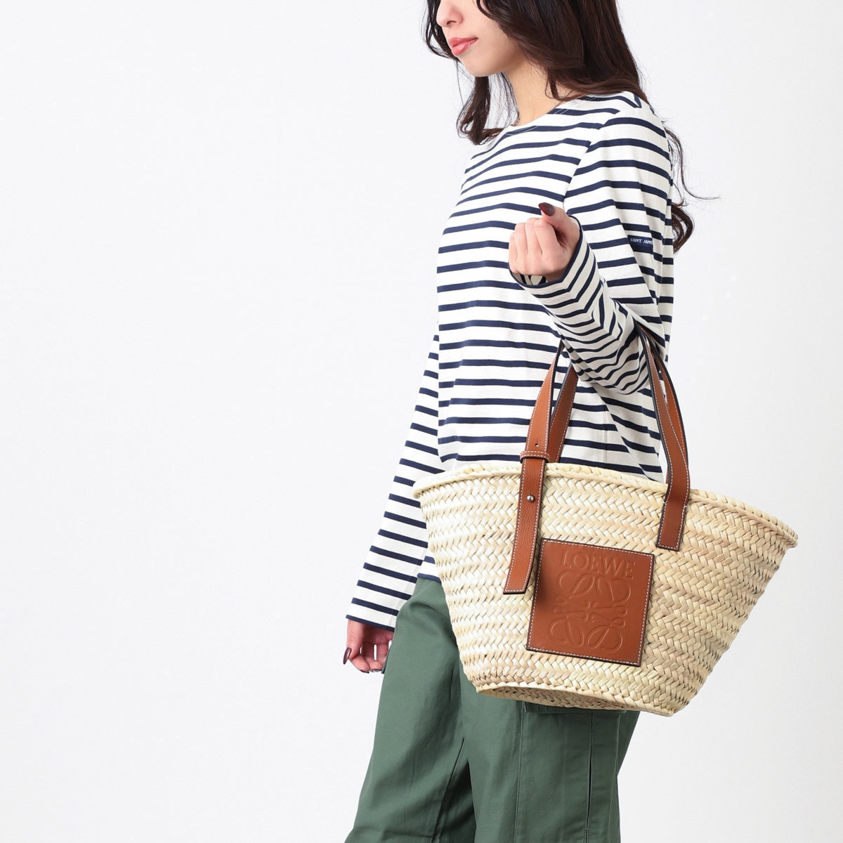LOEWE ロエベ バスケットバッグ/トートバッグ/CESTA DE PALMA RAFFIA レディース