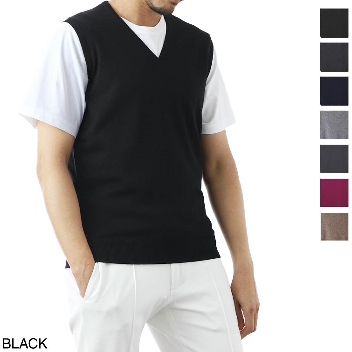 JOHN SMEDLEY ジョンスメドレー ニットベスト/HADFIELD エクストラファインメリノウール 24ゲージ STANDARD FIT メンズ