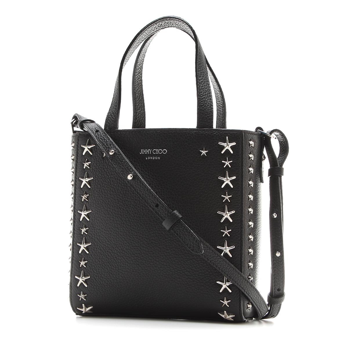 Soft Grainy Calf ☆JIMMY CHOO☆ Mini PEGASI 2wayバッグ BLACK アウトレット】JIMMY CHOO ジミーチュウ トートバッグ 2WAY