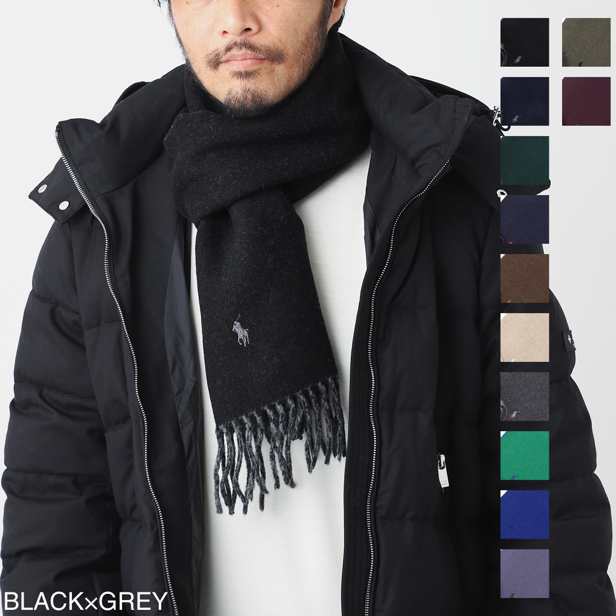 『ネコポス対応(1点まで)』POLO RALPH LAUREN ポロラルフローレン マフラー メンズ