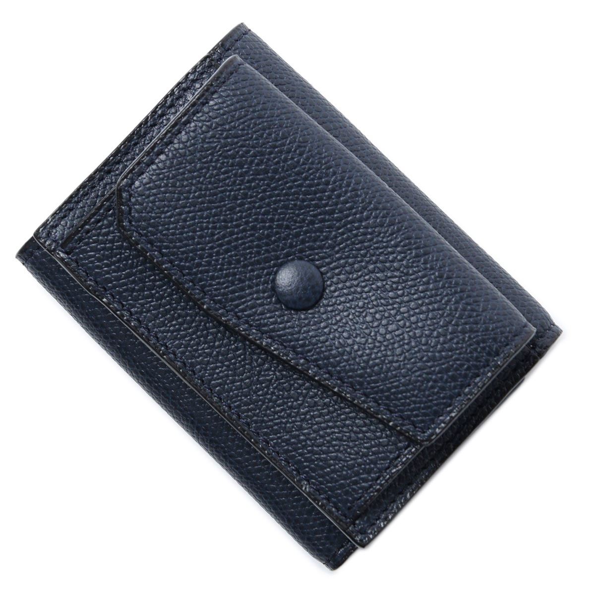 ヴァレクストラ　三つ折り財布　ブラック ヴァレクストラ Valextra 三つ折り財布 ミニ財布 ブラック