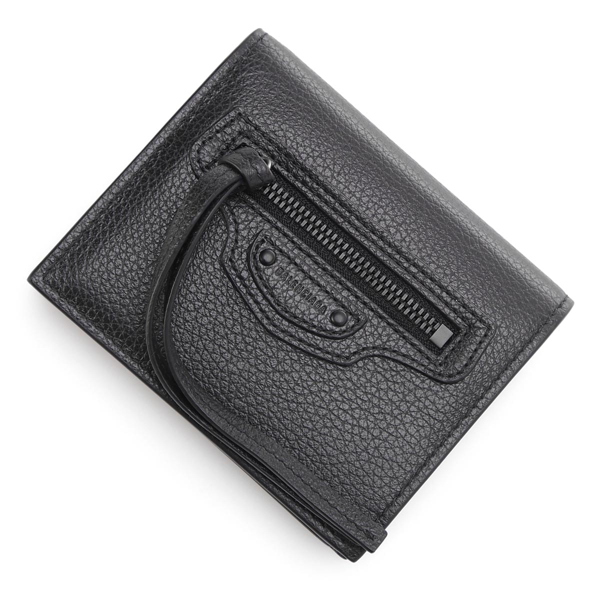 BALENCIAGA バレンシアガ 2つ折り財布 小銭入れ付き/NEO CLASSIC FLAP COIN AND CARD HOLDER メンズ