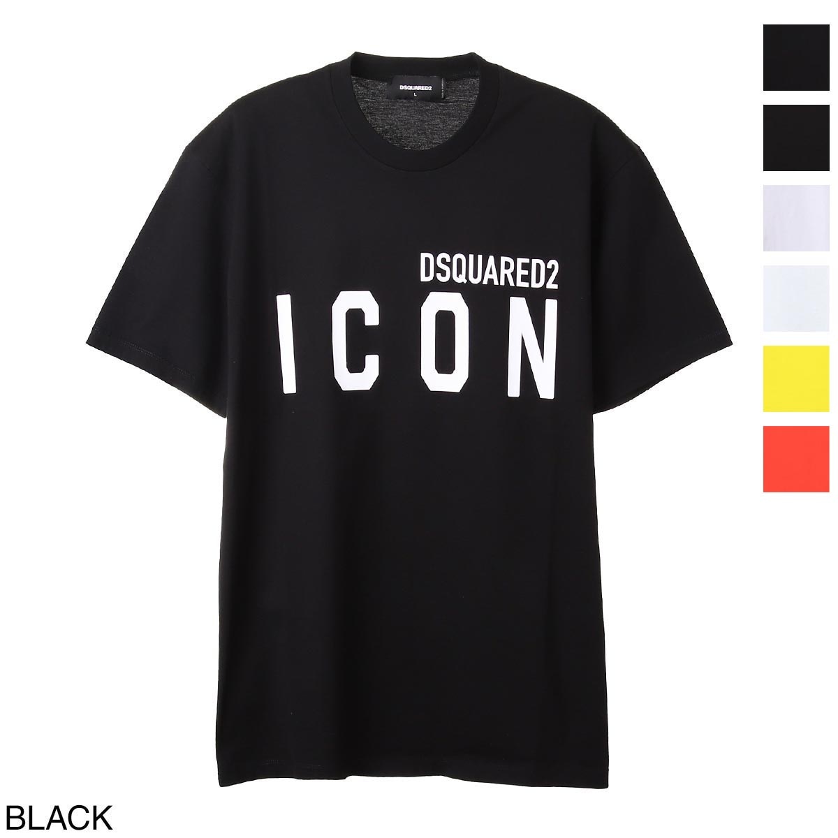 訳あり未使用【DSQUARED2】ビックシルエットシャツ　38　定価69300円 DSQUARED2 サイドリブ ビッグシルエット ロゴ 長袖Tシャツ (D