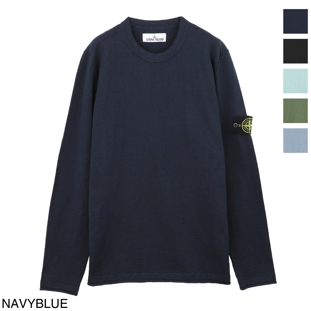 ストーンアイランド　ネイビー ニットセーター STONE ISLAND ネイビー ニットセーター 【公式通販】