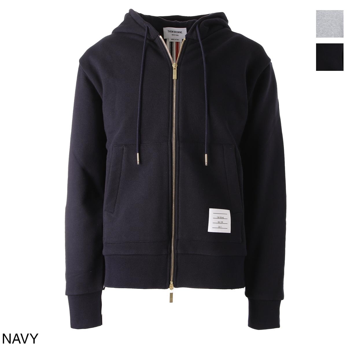 THOM BROWNE. トムブラウン ジップアップ パーカ/HOODIE ZIP-UP 