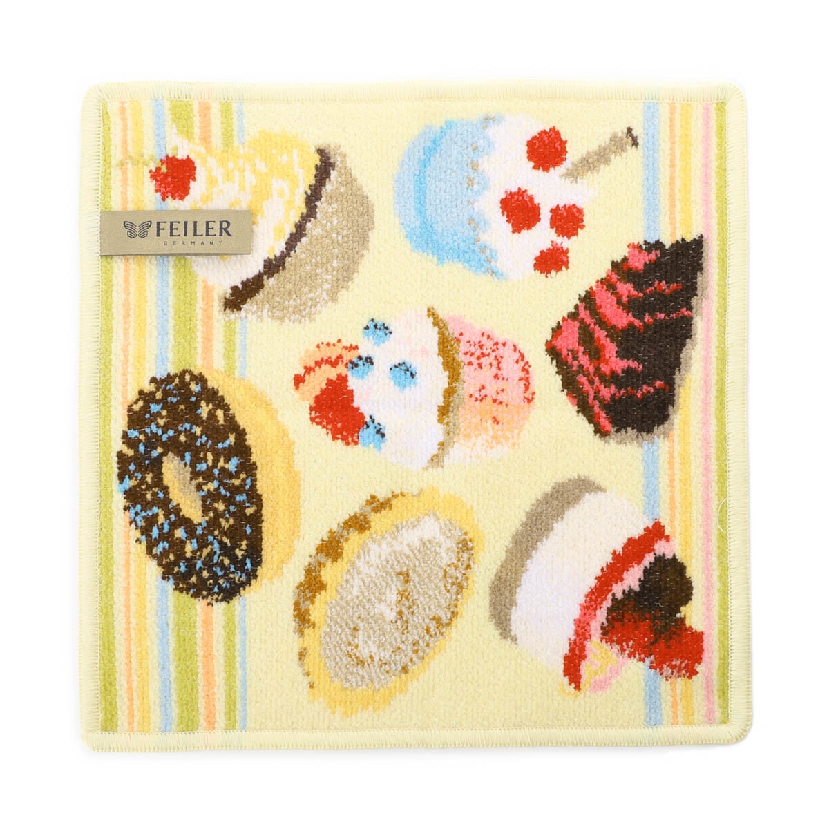 『ネコポス対応(6点まで)』FEILER フェイラー ハンカチ/ミニタオル/25cm×25cm レディース