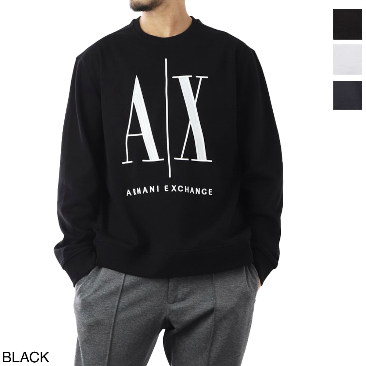 ARMANI EXCHANGE アルマーニエクスチェンジ スウェット/プルオーバー トレーナー/ICON PERIOD LOGO SWEATSHIRT メンズ