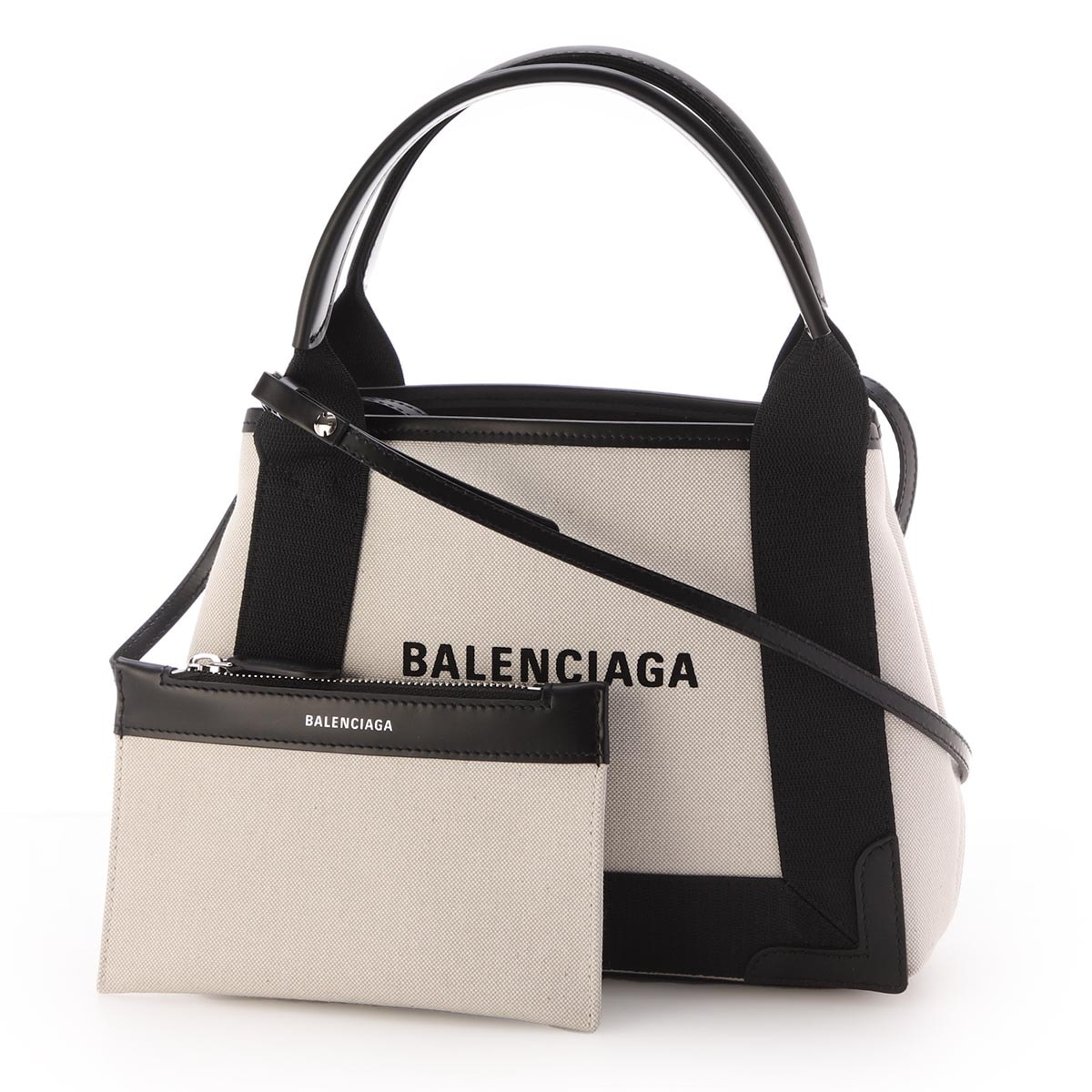 ★BALENCIAGA NAVY XS CABAS 2WAY BAG カバス トートバッグ BALENCIAGA バレンシアガ トートバッグ 2WAY/NAVY CABAS XS