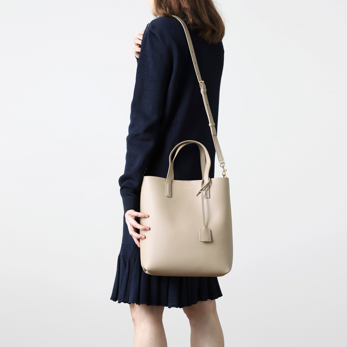 サンローラン トイショッピング ソフトレザー トートバッグ 2WAY アウトレット】SAINT LAURENT サンローラン トートバッグ 2WAY