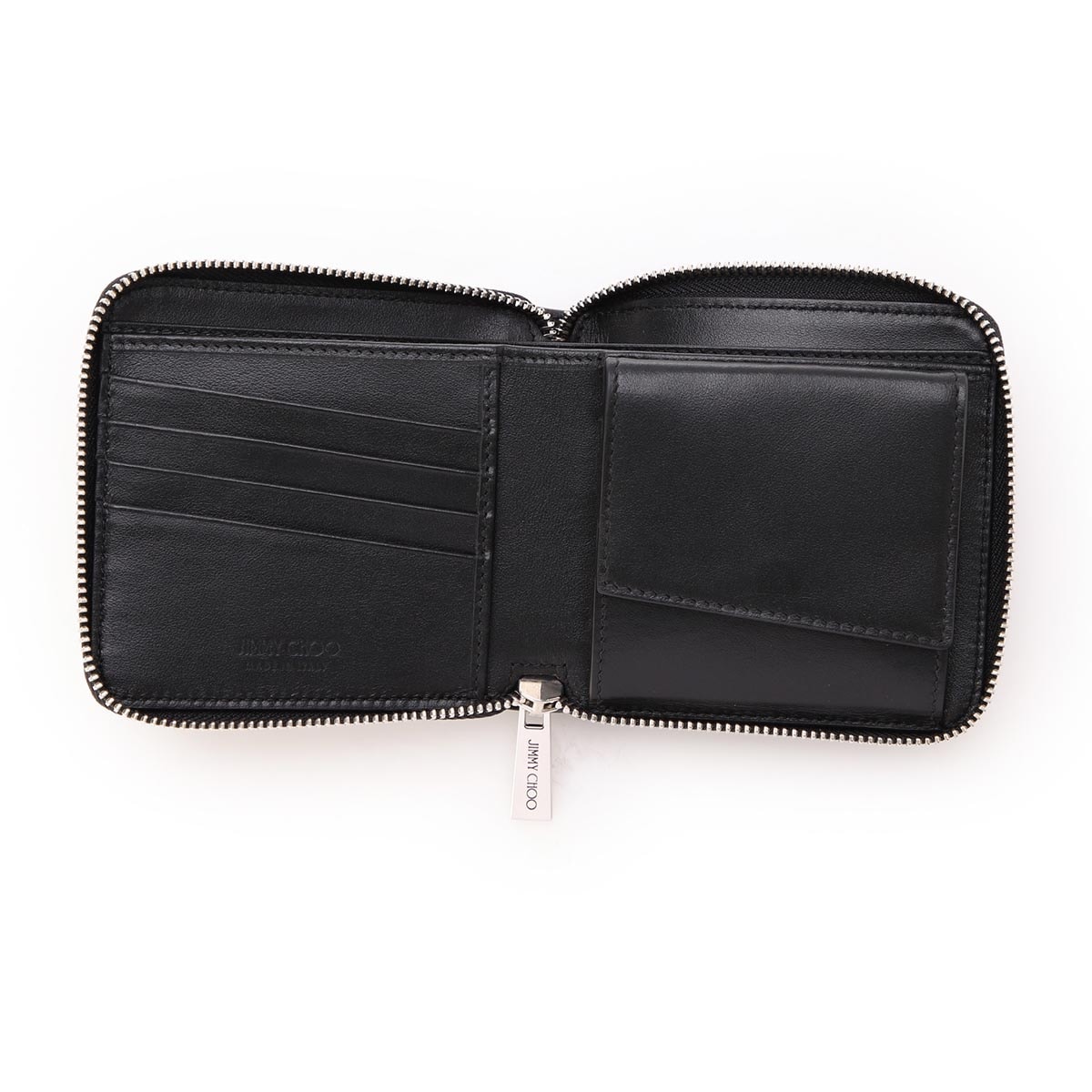 SALE! JimmyChoo 2つ折りランドジップ財布 ギフトラッピング済♪ アウトレット】JIMMY CHOO ジミーチュウ 2つ折り財布 小銭入れ