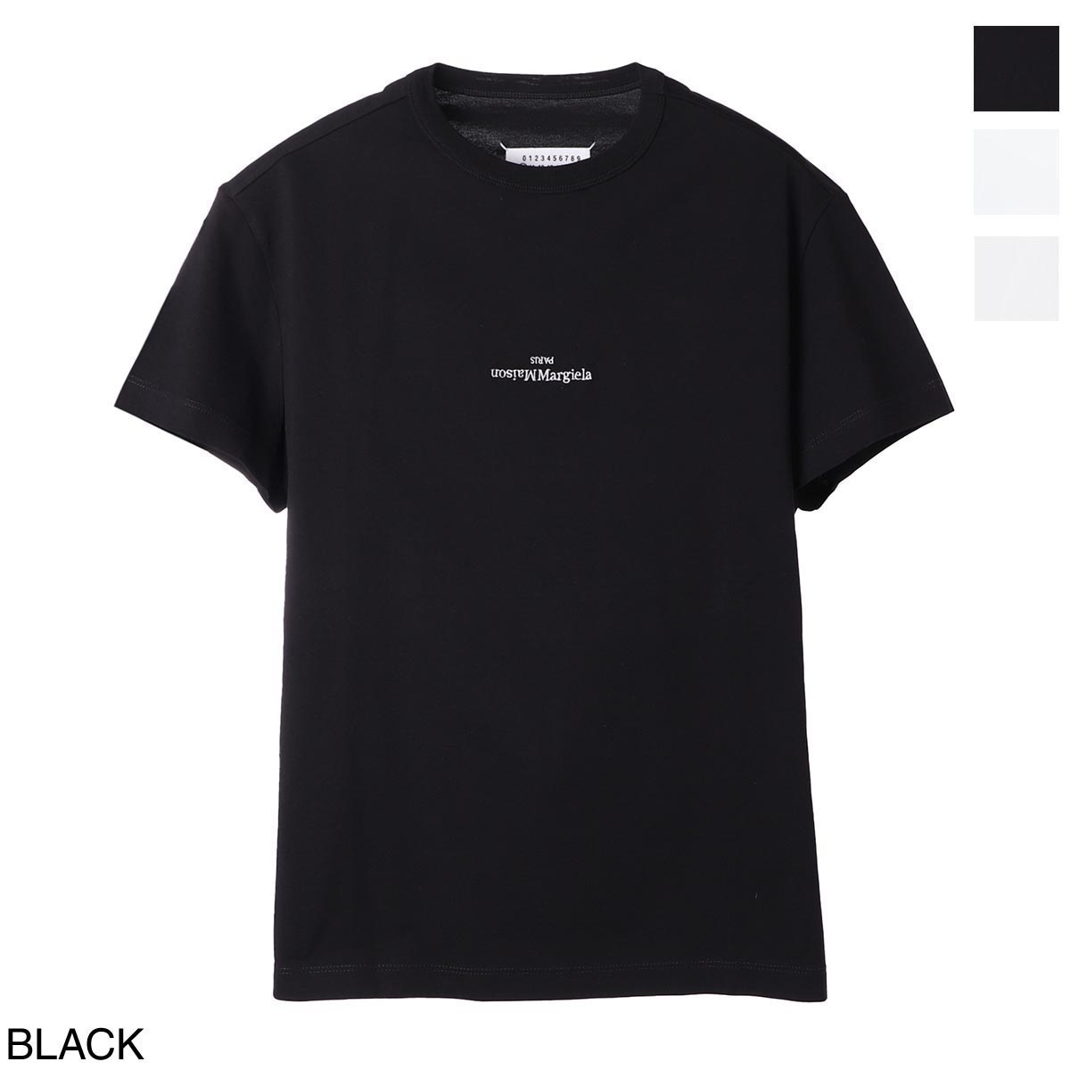 【アウトレット】Maison Margiela メゾンマルジェラ クルーネック Tシャツ/DISTORTED LOGO T-SHIRT メンズ