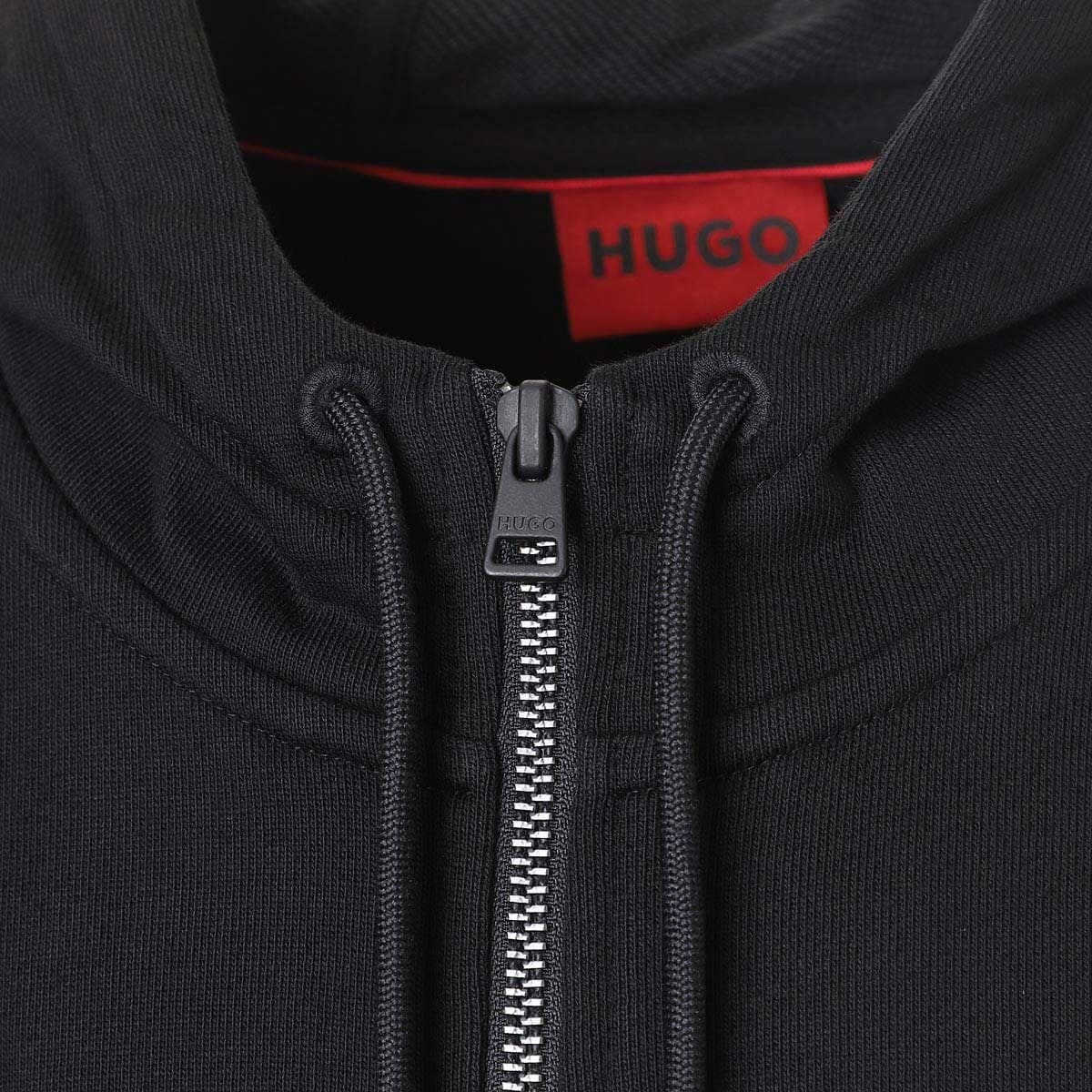 HUGO HUGOBOSS ヒューゴヒューゴボス パーカ/DAPLE ZIP-THROUGH SWEATSHIRT IN TERRY COTTON WITH LOGO PATCH メンズ