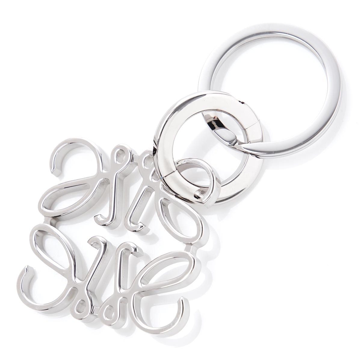 LOEWE ロエベ キーリング/バッグチャームシルバーゴールド/ANAGRAM レディース