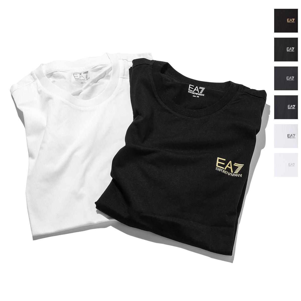 【ネコポス対応(1点まで)】EA7 EMPORIO ARMANI エンポリオアルマーニ クルーネック Tシャツ メンズ