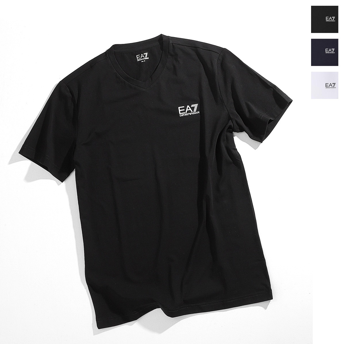 【アウトレット】EA7 EMPORIO ARMANI エンポリオアルマーニ Vネック Tシャツ メンズ