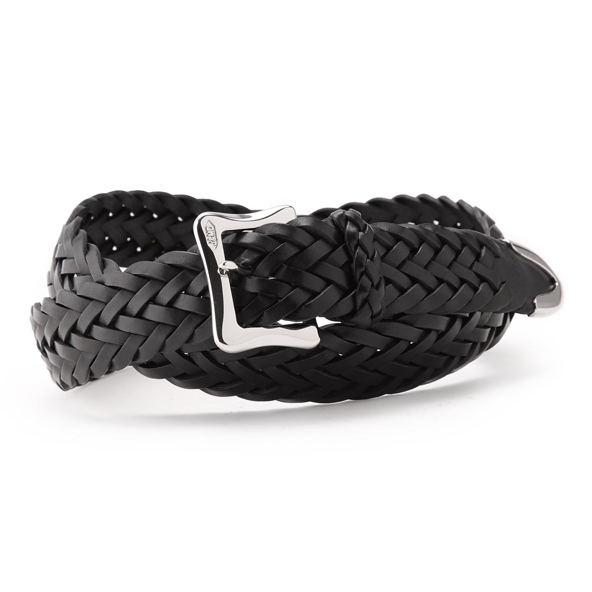 J&M DAVIDSON ジェイ&エム デヴィッドソン ベルト/編み込みベルト/ENVELOPE BUCKLE TIP END PLAITED BELT 30MM プンターレ メッシュベルト メンズ