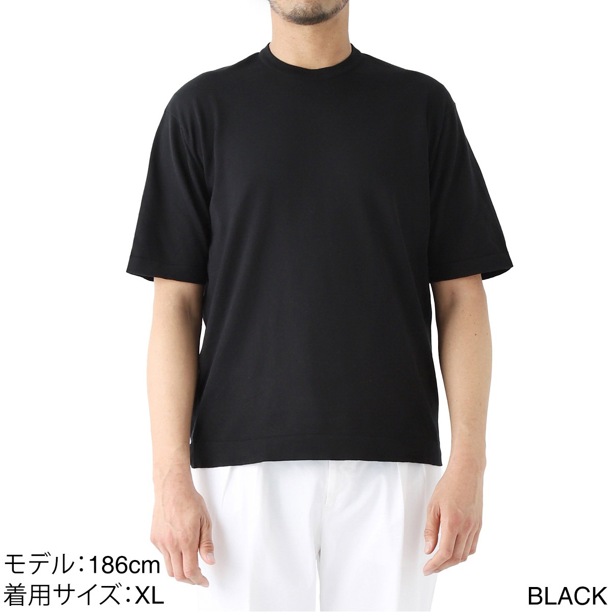 JOHN SMEDLEY ジョンスメドレー クルーネック 半袖ニット/LORCA ロルカ シーアイランドコットン 30ゲージ STANDARD FIT メンズ