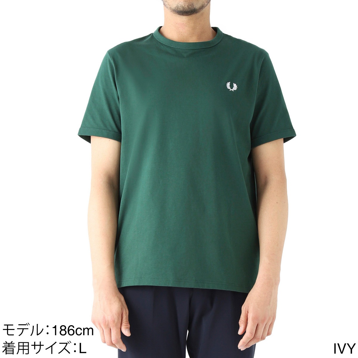 【ネコポス対応(1点まで)】FRED PERRY フレッドペリー クルーネック Tシャツ/M3519 メンズ