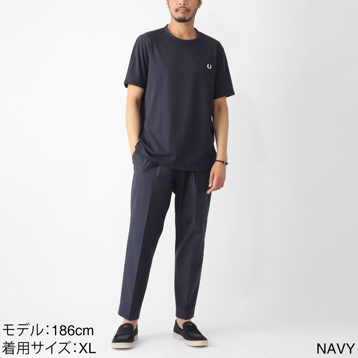 『ネコポス対応(1点まで)』FRED PERRY フレッドペリー クルーネック Tシャツ/M3519 メンズ
