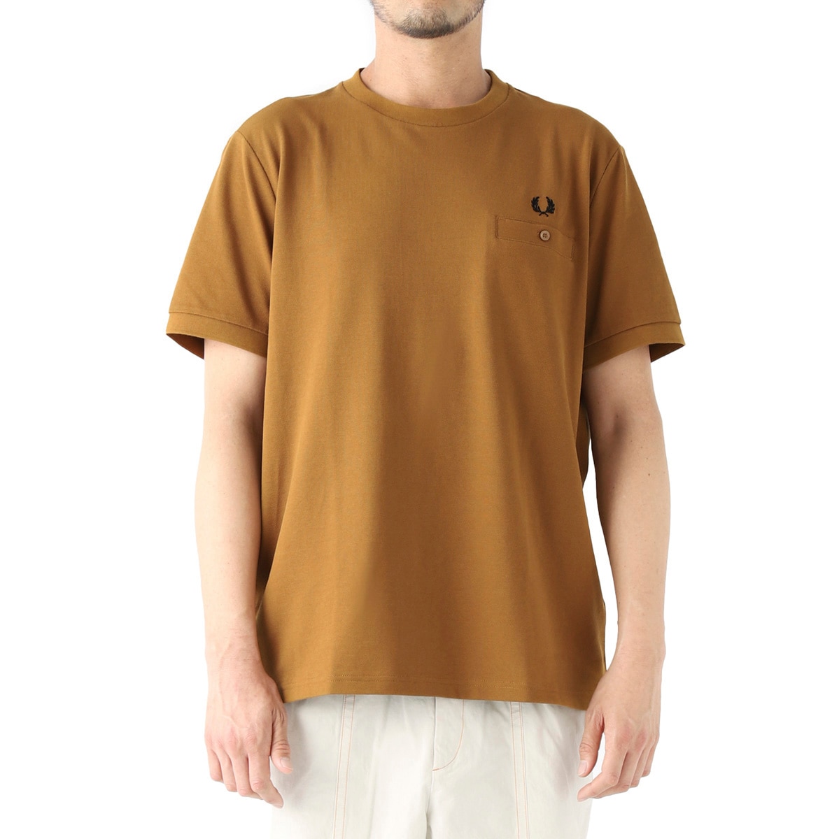 【アウトレット】FRED PERRY フレッドペリー クルーネック Tシャツ/POCKET DETAIL PIQUE T-SHIRT メンズ