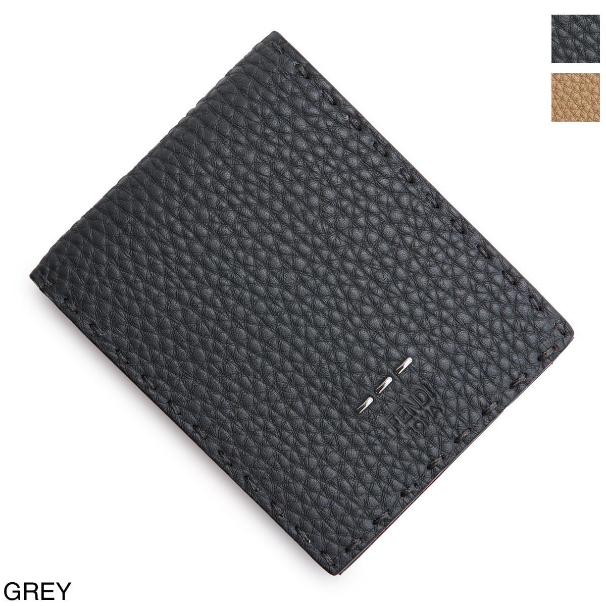 Fendi ケース付き二つ折り財布 FENDI フェンディ 2つ折り財布/FF SQUARED BI-FOLD WALLET メンズ