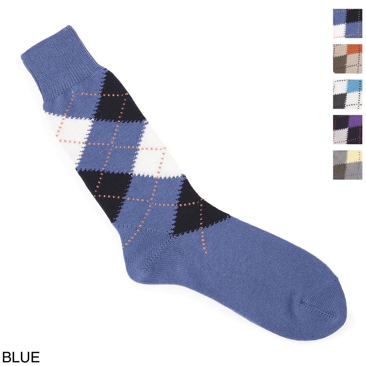 『ネコポス対応(3点まで)』HALISON ハリソン 靴下/ソックス/アーガイル 相当サイズ:25～27cm【返品交換不可】 メンズ