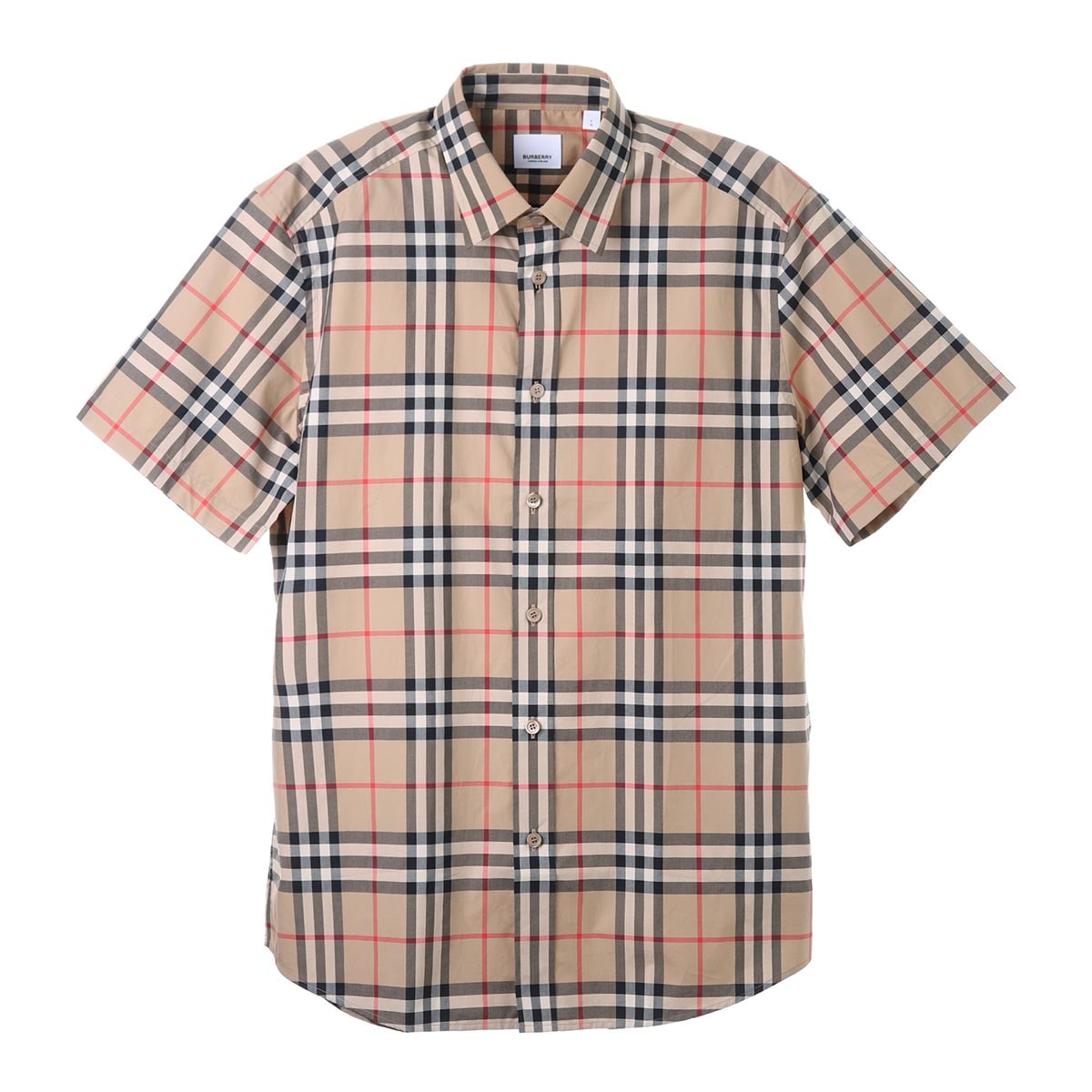 BURBERRY バーバリー 半袖シャツ/SHORTSLEEVE CHECK COTTONPOPLIN 