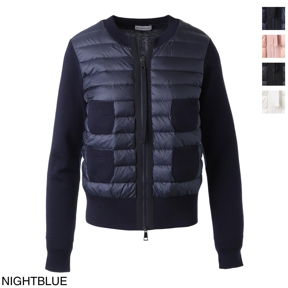 ［極美品］モンクレール　レディース　カーディガン　ダークネイビー 新品同様］モンクレール レディース カーディガン ダークネイビー