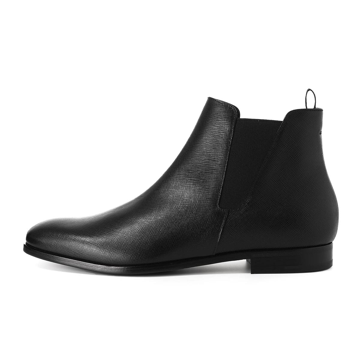 【アウトレット】【ラスト1点】PRADA プラダ ブーツ/SAFFIANOLEATHER ANKLE BOOTS【大きいサイズあり】 メンズ