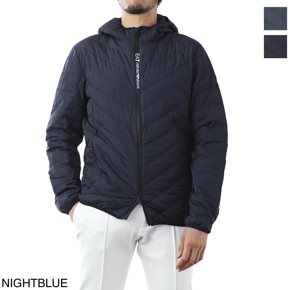 EA7 EMPORIO ARMANI エンポリオアルマーニ フーデッド ダウン ...