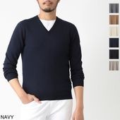 Gran Sasso グランサッソ Vネック ニット/PULLOVER M/L【大きいサイズ