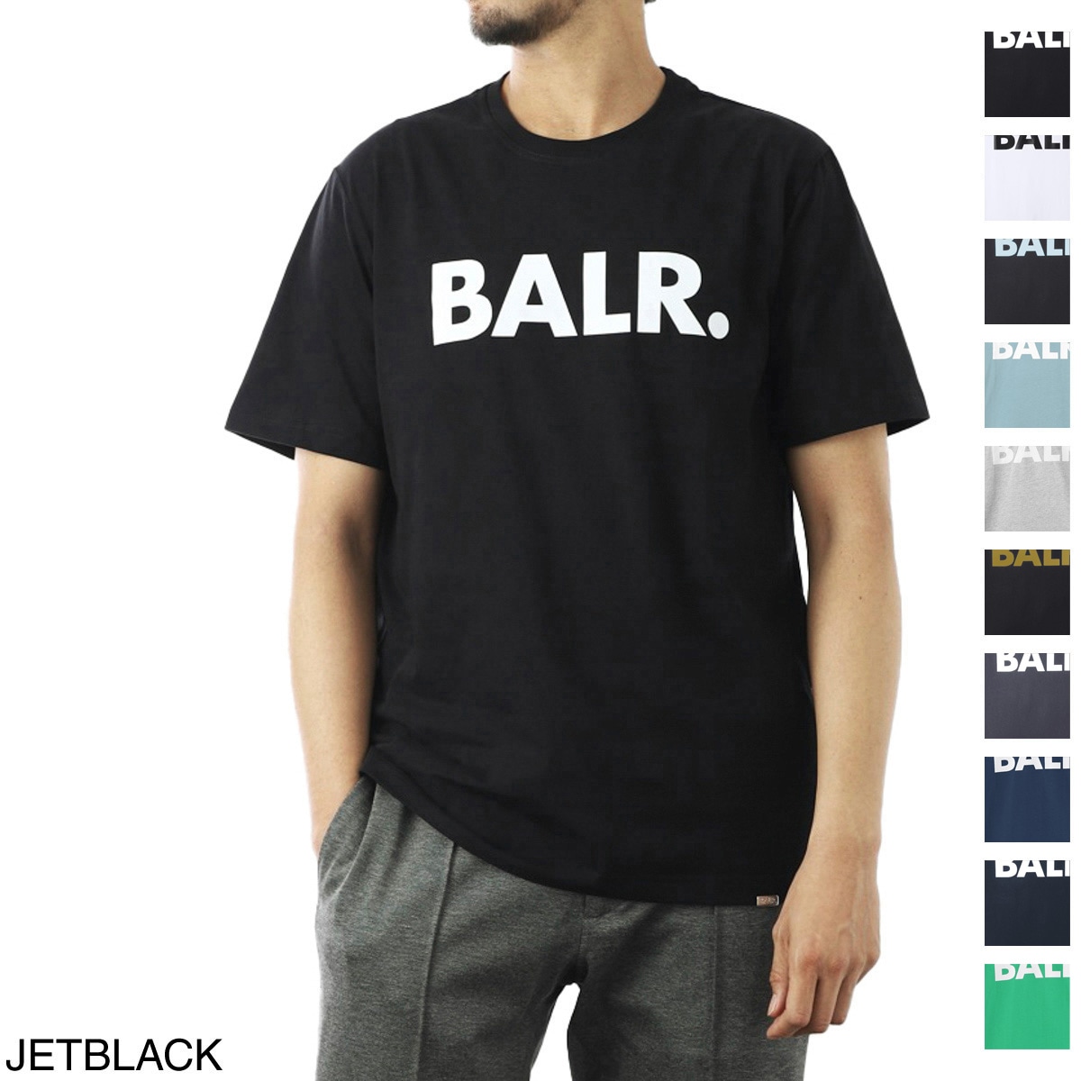 『ネコポス対応(1点まで)』BALR. ボーラー クルーネック Tシャツ/BRAND STRAIGHT T-SHIRT メンズ