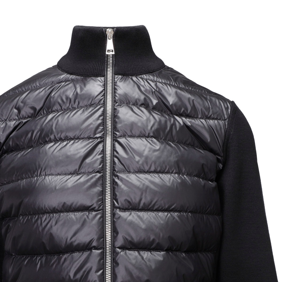 訳有モンクレール ニット、ナイロンニットジップカーディ ブルゾン MONCLER BEAMS F（ビームスF）MONCLER / ニット×ナイロン ダウン