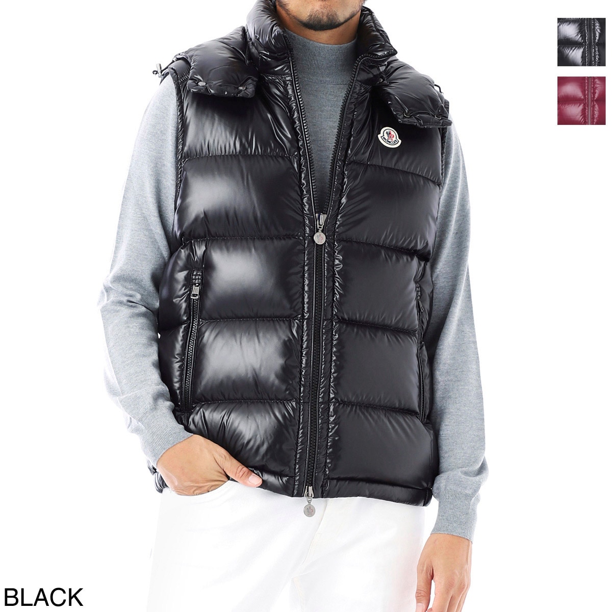 【新品未使用タグ付】MONCLER Bormes ダウンベスト　TG4　黒　XL 新品未使用タグ付き☆MONCLER BORMES ボルム ダウンベスト TG4