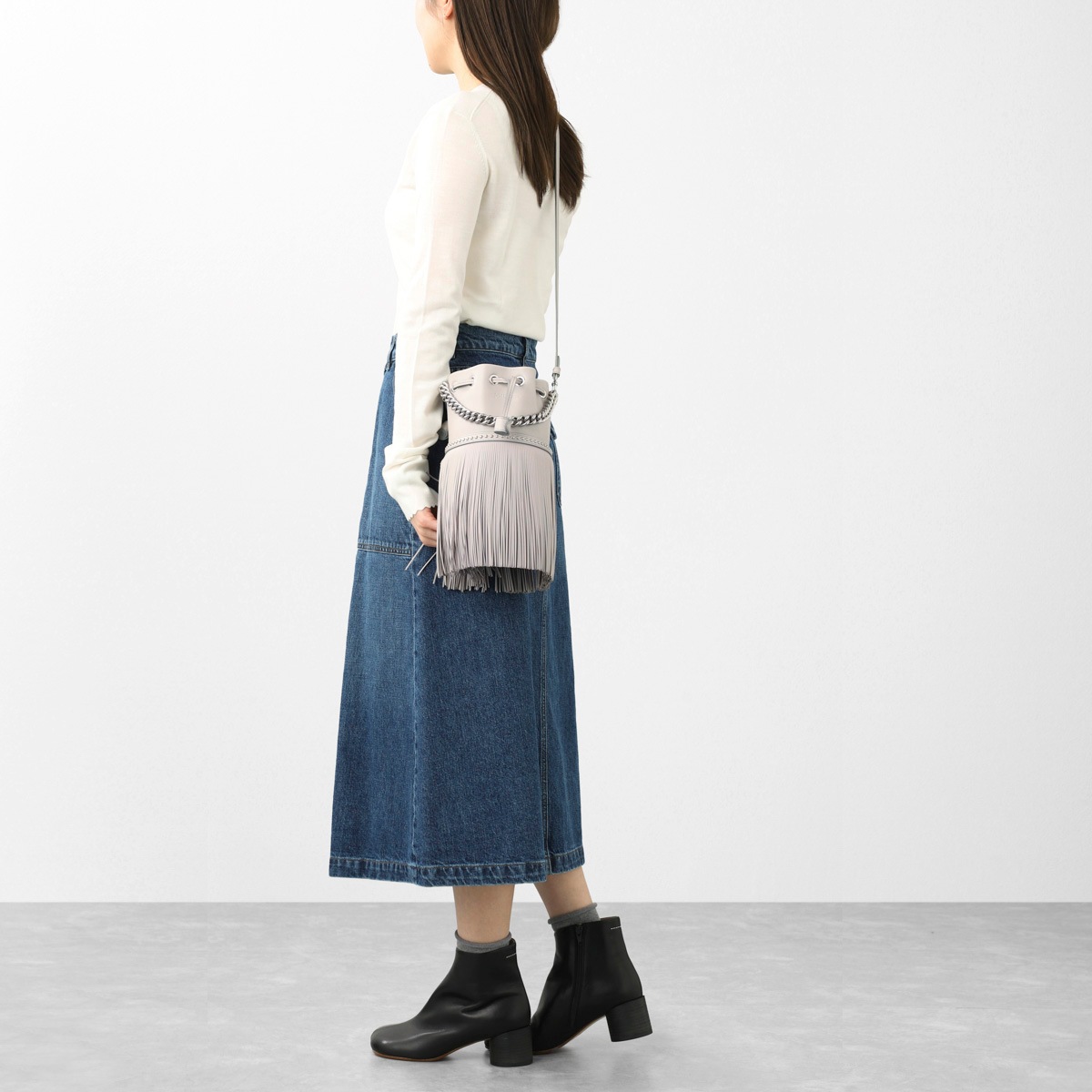 J&M DAVIDSON ジェイ&エム デヴィッドソン ショルダーバッグ 2WAY/MINI FRINGE CARNIVAL WITH STUDS レディース