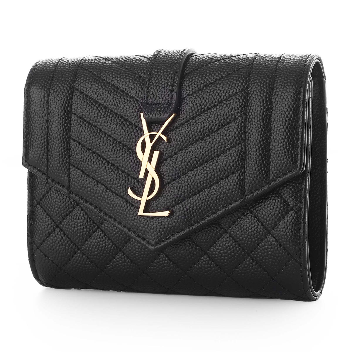 SAINT LAURENT サンローラン 3つ折り財布 小銭入れ付き/MONOGRAM レディース