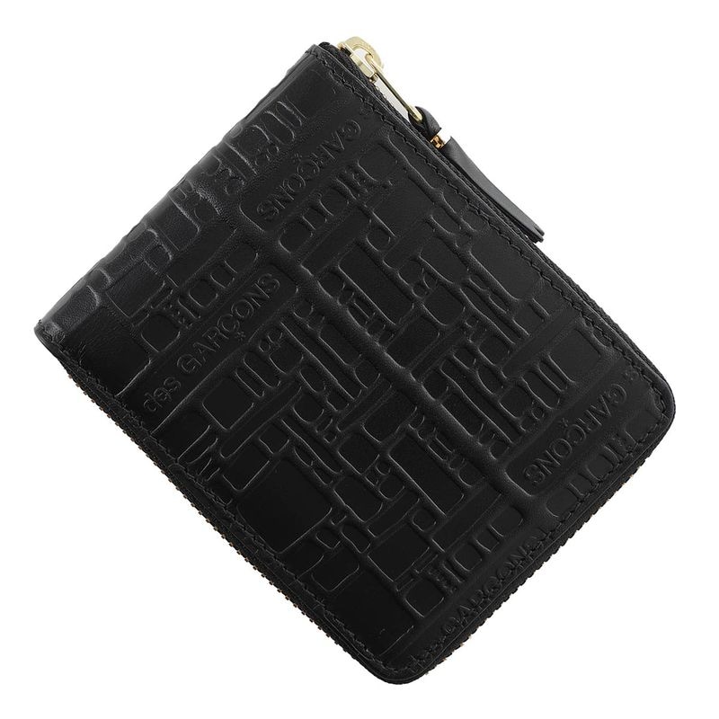 COMME des GARCONS コム デ ギャルソン 2つ折り財布 小銭入れ付き/EMBOSSED LOGOTYPE1