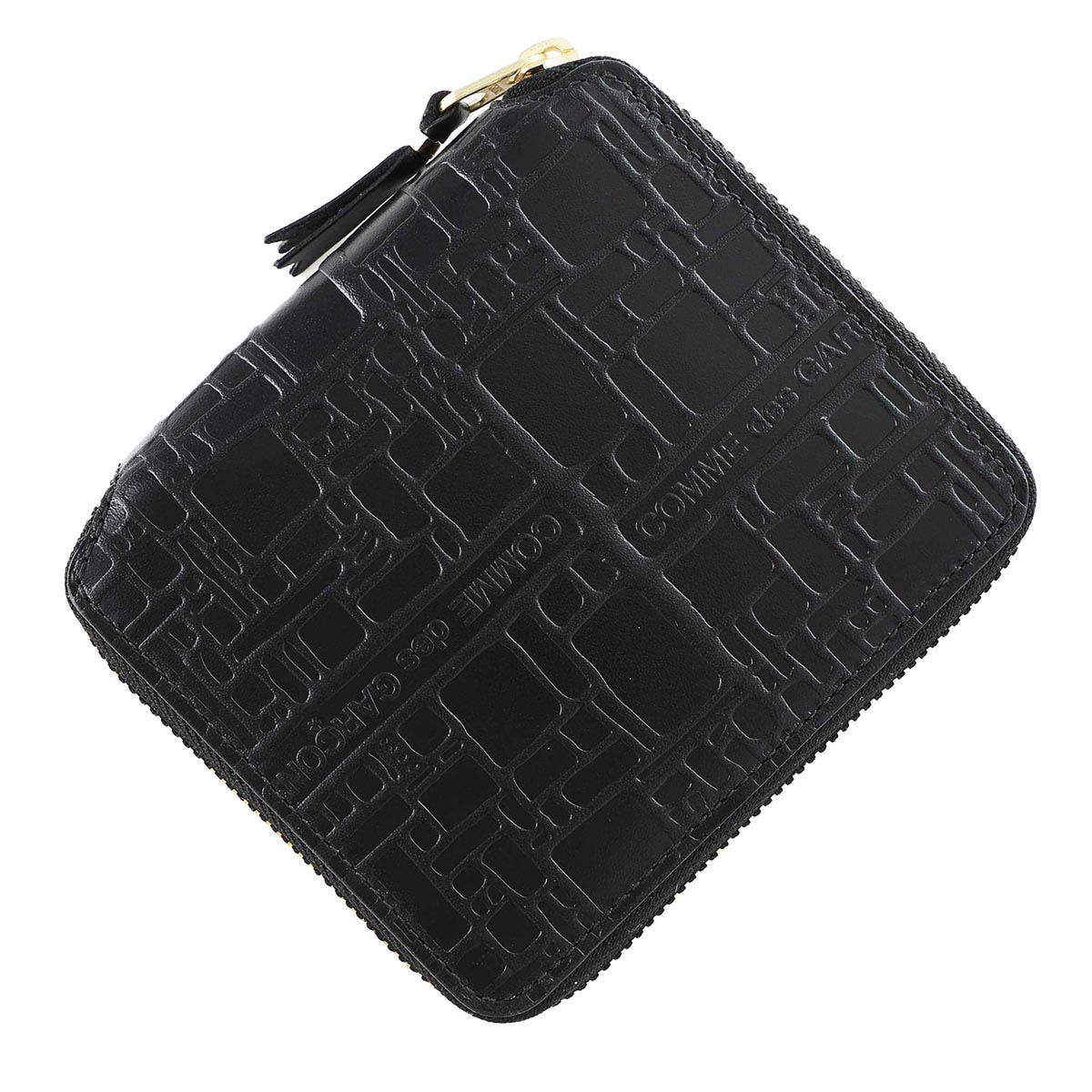 COMME des GARCONS コム デ ギャルソン 2つ折り財布 小銭入れ付き/EMBOSSED LOGOTYPE1
