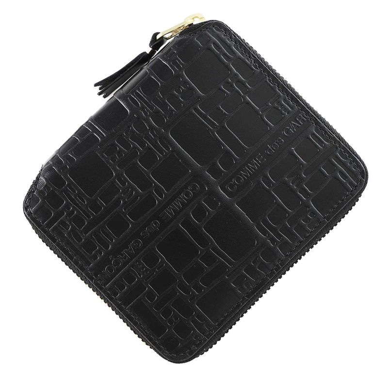 COMME des GARCONS コム デ ギャルソン 2つ折り財布 小銭入れ付き/EMBOSSED LOGOTYPE1