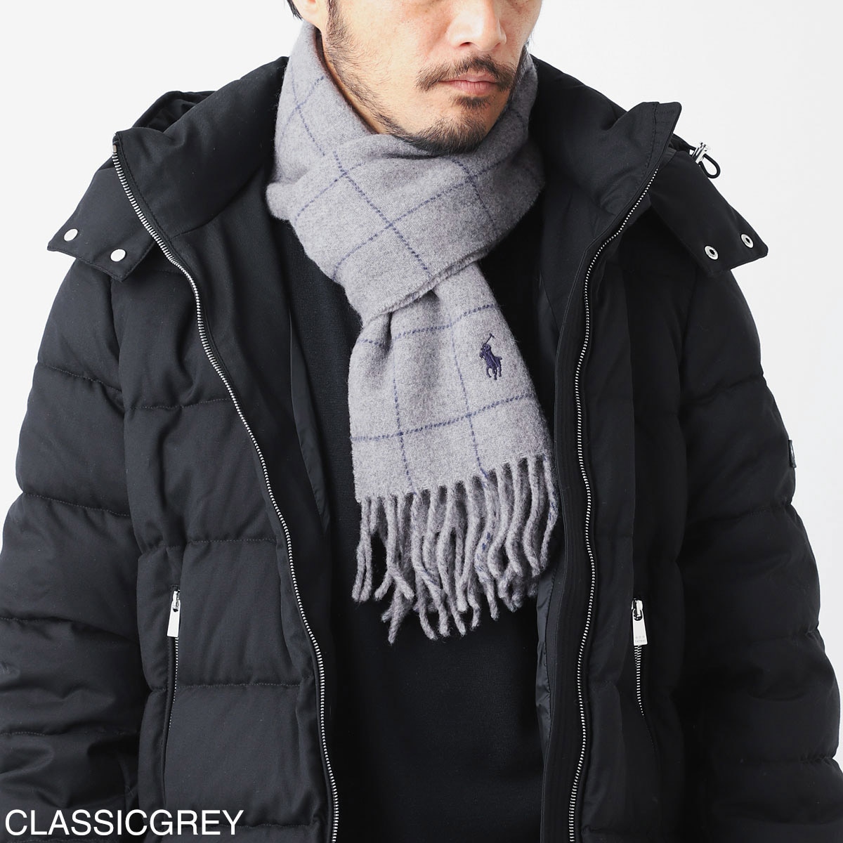 POLO RALPH LAUREN ポロラルフローレン マフラー/REVERSIBLE WINDOWPANE SCARF メンズ