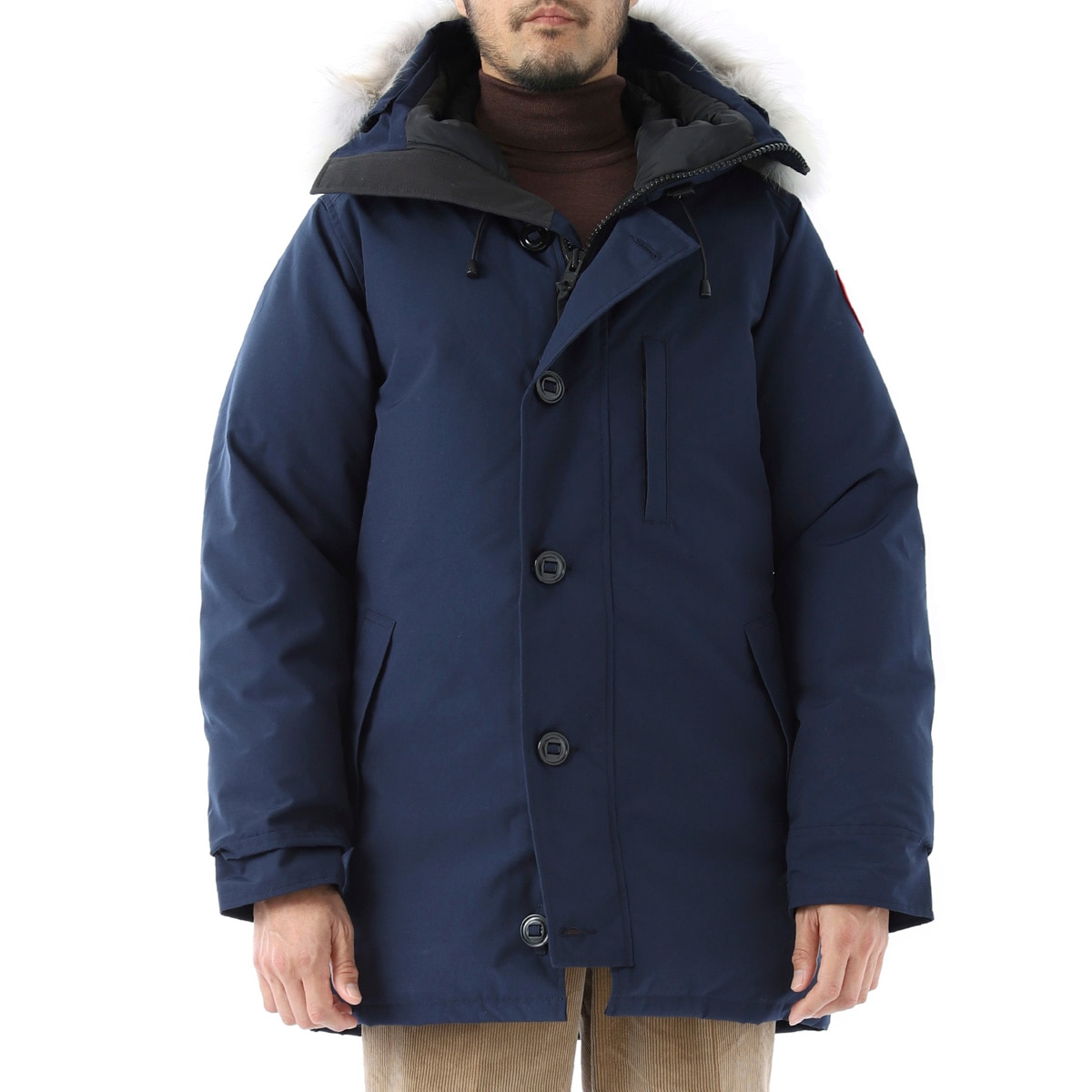 CANADA GOOSE カナダグース ファー付き フーデッド ダウンジャケット